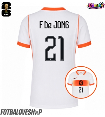 Nizozemsko Frenkie de Jong #21 Dámské Venkovní Dres MS 2026 Krátký Rukáv
